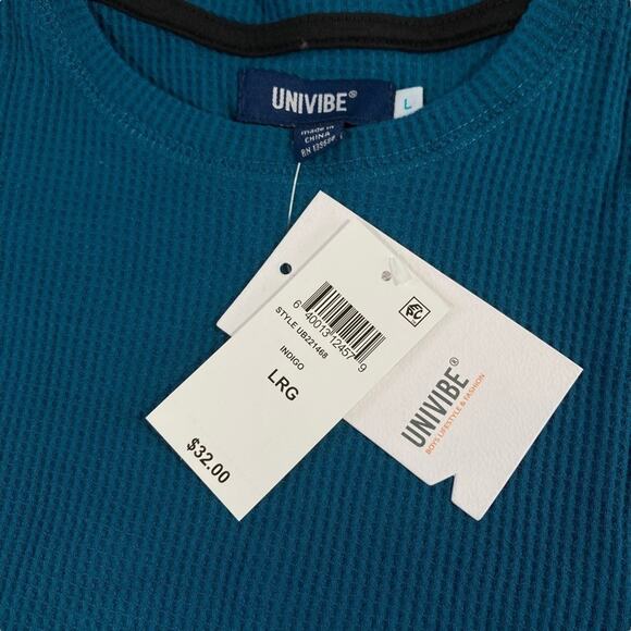Univibe Big Boys Carrey Color Blocked Thermal T-shirt Size L - Picture 6 of 7